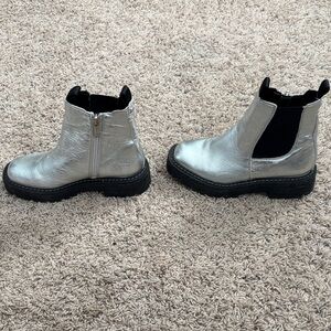 Sam Edelman Silver Kids Ankle Boots